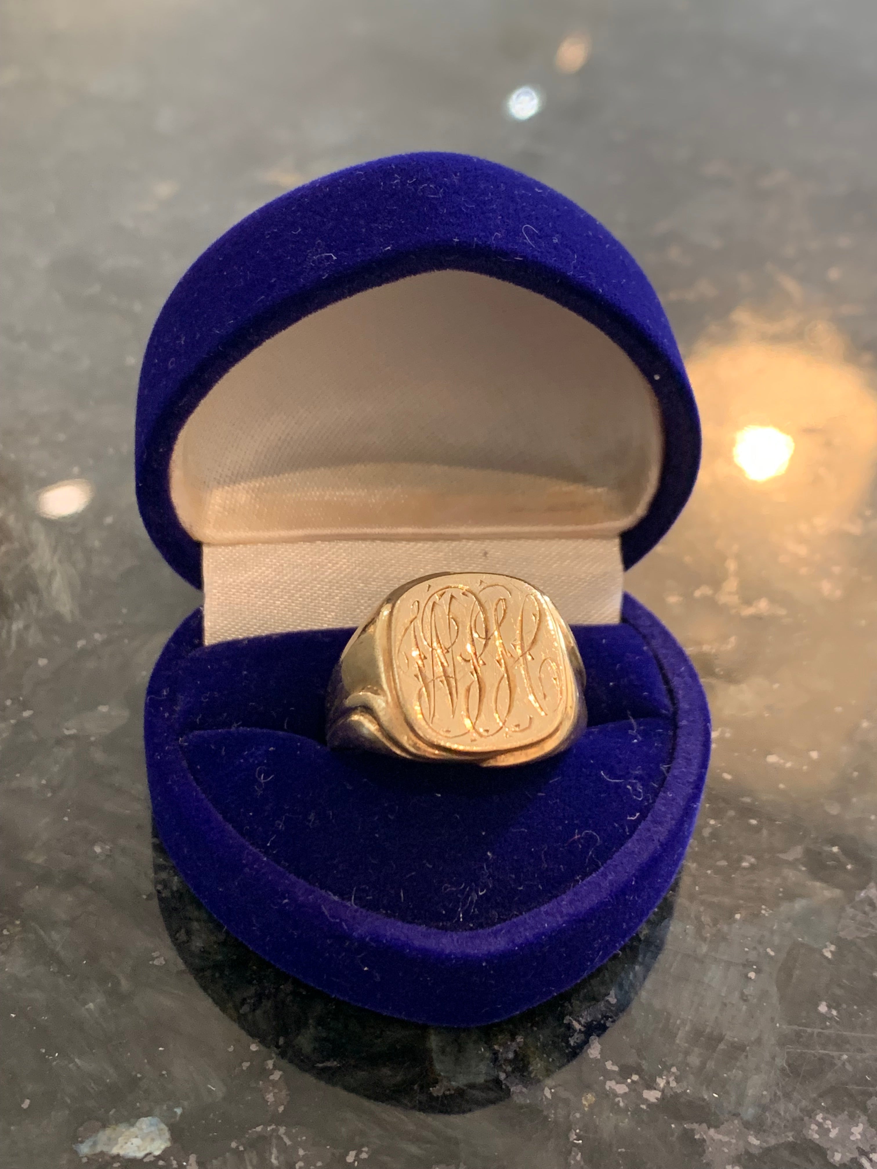 1920's Signet Ring in 10K Gold, Finger Size 8.25 – J. Gorman Fine