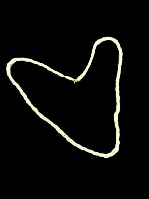 Antique Seed Pearl Triple Strand Twist Necklace with 14K Clasp, 16"