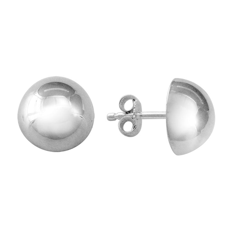 Sterling Silver Button Studs