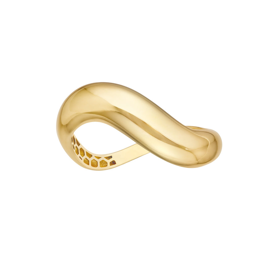 "The Shift" Band Ring in 14K Yellow Gold, Finger Size 8