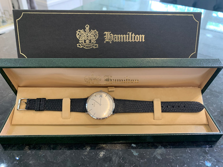 Rare 1960's  Hamilton Intra-Matic in Original Box, Fully restored! Cartier Band!! Serial #925703